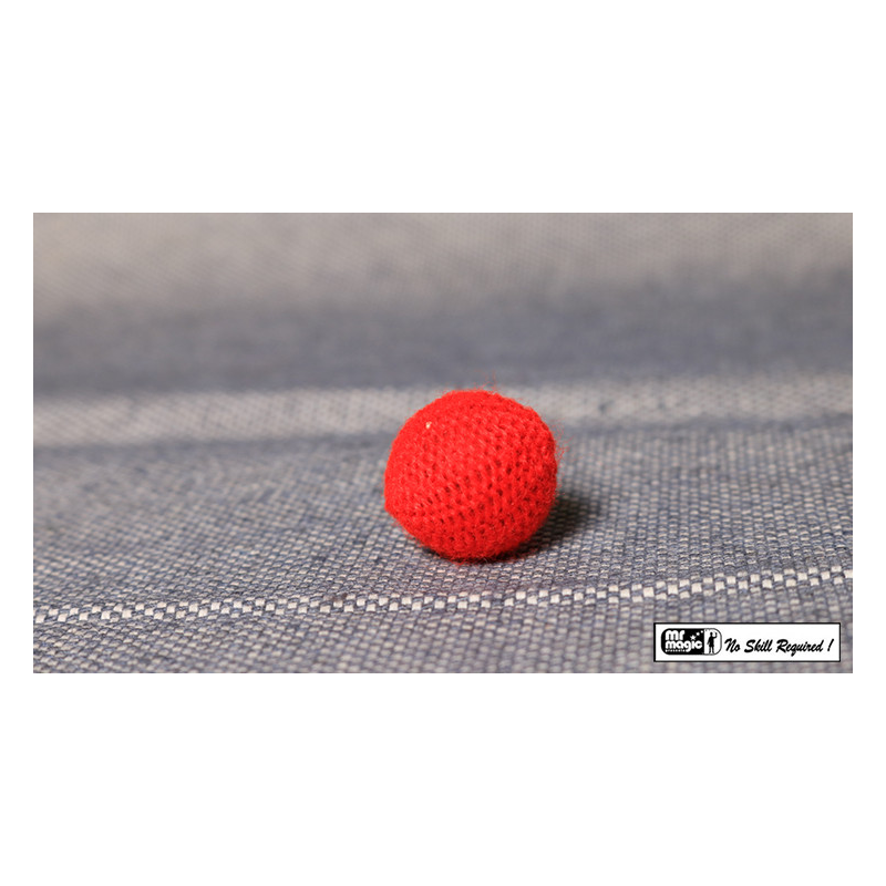 Crochet Ball .75 inch Single (Red) by Mr. Magic - Trick