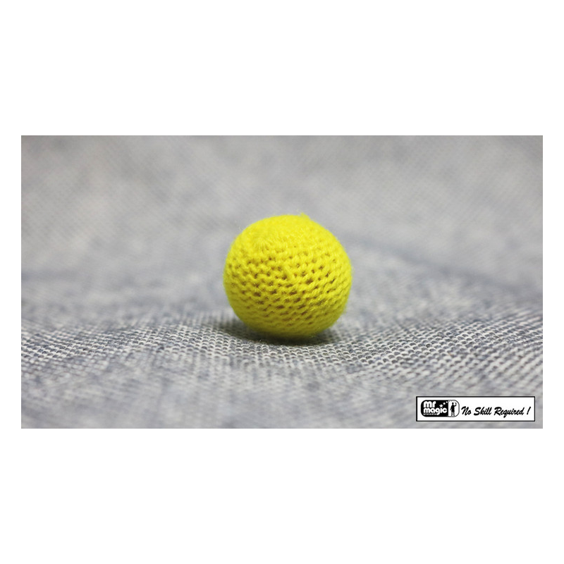 Crochet Ball .75 inch Single (Yellow) by Mr. Magic - Trick