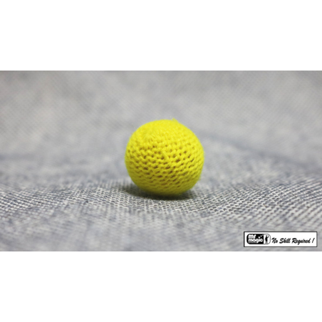 Crochet Ball .75 inch Single (Yellow) by Mr. Magic - Trick