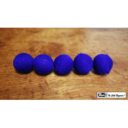 Crochet 5 Ball combo Set (1"/Blue) by Mr. Magic - Trick
