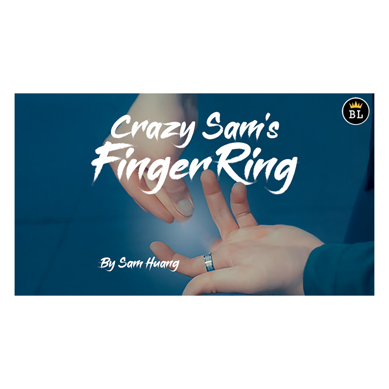 Hanson Chien Presents Crazy Sam's Finger Ring SILVER / SMALL (Gimmick and Online Instructions) by Sam Huang - Trick