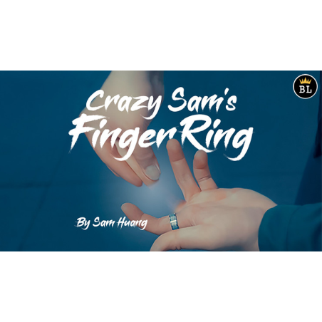 Hanson Chien Presents Crazy Sam's Finger Ring SILVER / SMALL (Gimmick and Online Instructions) by Sam Huang - Trick