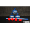 Indian Street Cups with Wand (Hand painted blue) by Mr. Magic - Trick