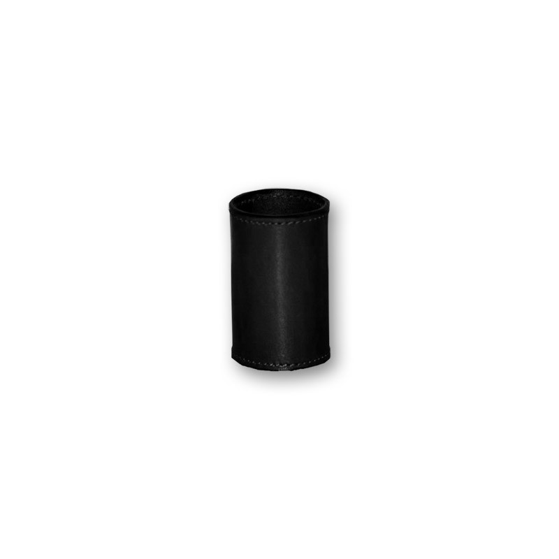 Leather Coin Cylinder (Black, Dollar Size)- Tricks