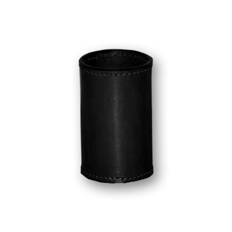 Leather Coin Cylinder (Black, Dollar Size)- Tricks