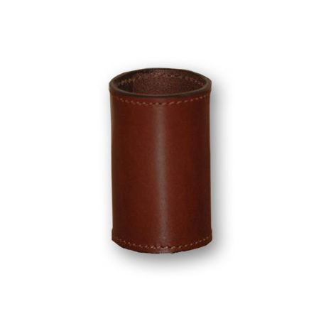 Leather Coin Cylinder (Brown, Dollar Size) - Tricks