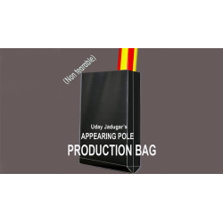APPEARING POLE BAG BLACK (Gimmicked / No Tear) by Uday Jadugar - Trick