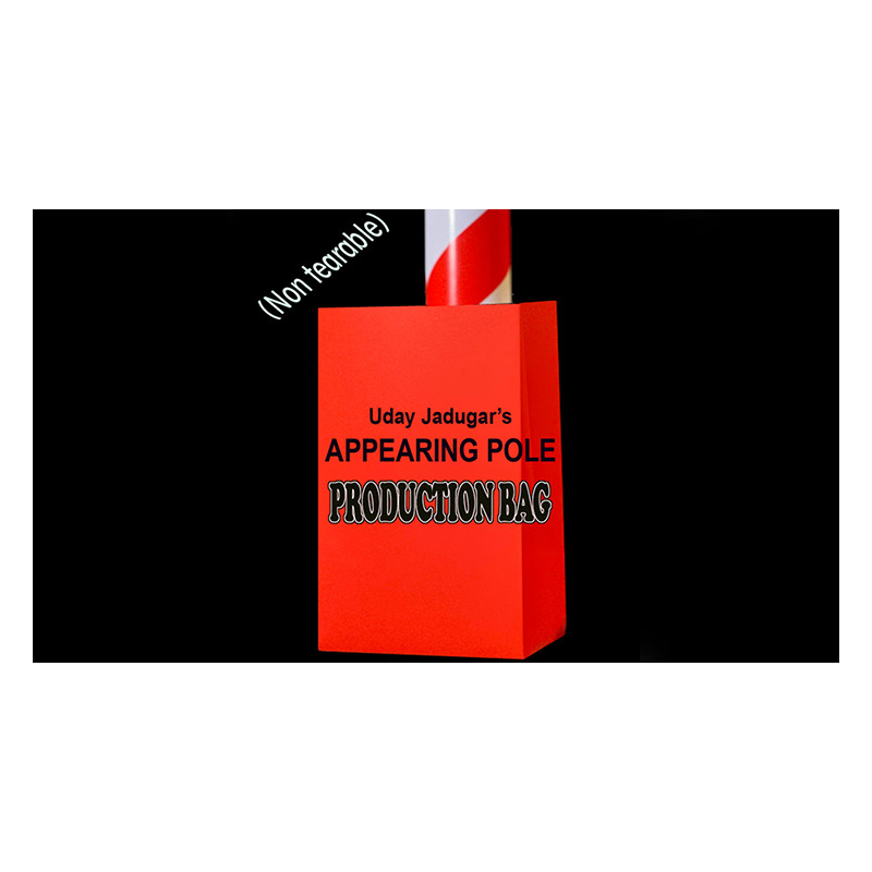 APPEARING POLE BAG RED (Gimmicked / No Tear) by Uday Jadugar - Trick