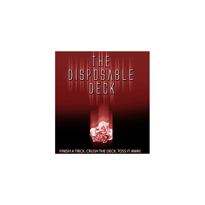 Disposable Deck 2.0 (red) by David Regal - Trick