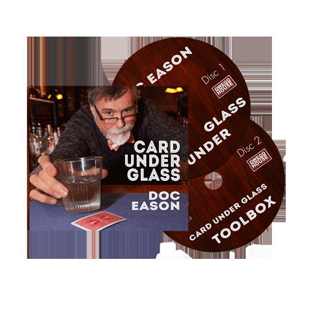 Doc Eason Card Under Glass (2 DVD set) by Kozmomagic - DVD