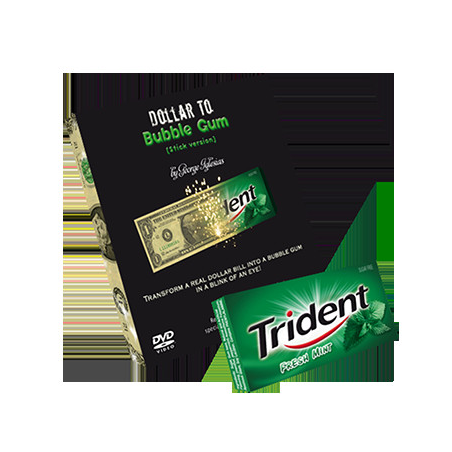 Dollar to Bubble Gum (Trident) by Twister Magic - Trick