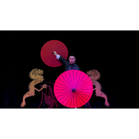 Dragon Parasol Set RED by LY and MS Magic - Trick
