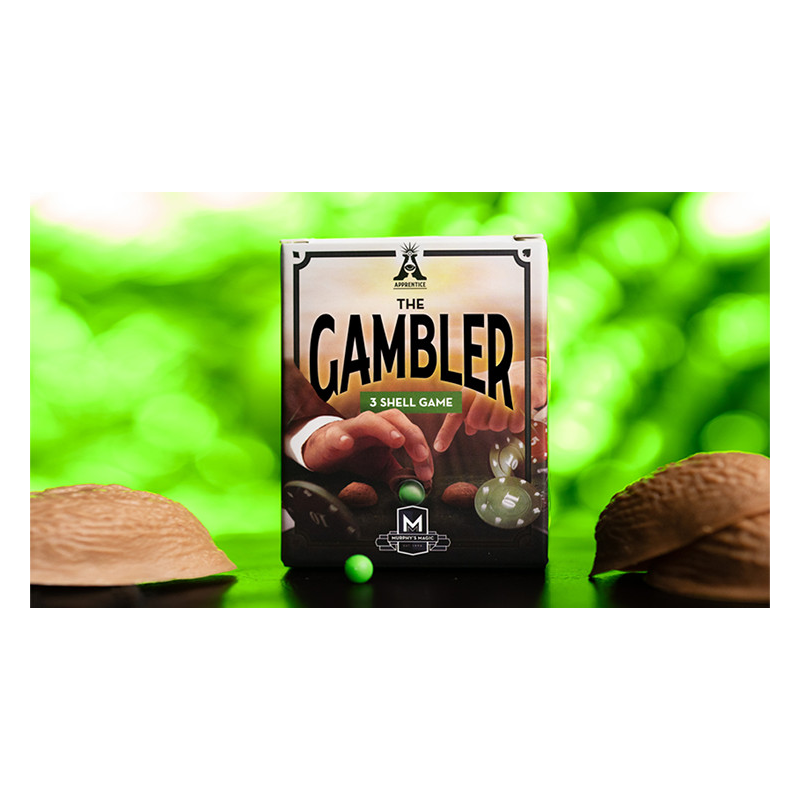 THE GAMBLER / THREE SHELL GAME (Gimmicks and Instructions) by Apprentice Magic - Trick