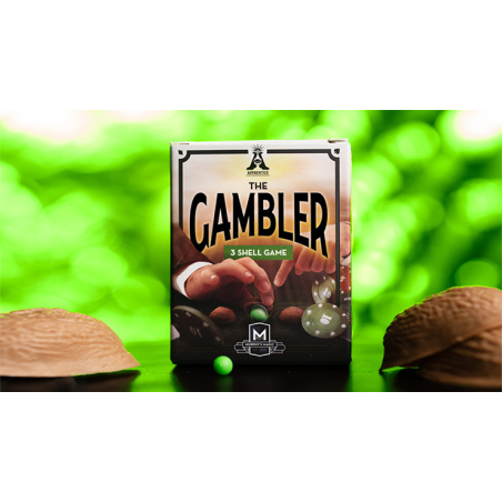 THE GAMBLER / THREE SHELL GAME (Gimmicks and Instructions) by Apprentice Magic - Trick