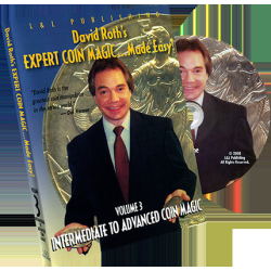 David Roth's Expert Coin Magic Made Easy Vol 3 (Intermediate to Advanced) - DVD
