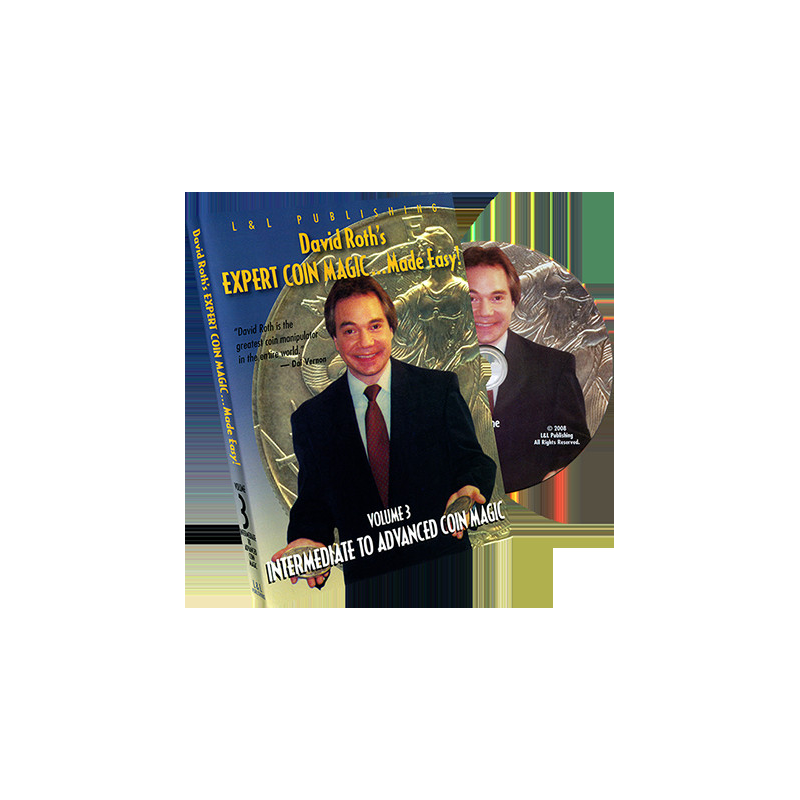 David Roth's Expert Coin Magic Made Easy Vol 3 (Intermediate to Advanced) - DVD