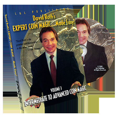 David Roth's Expert Coin Magic Made Easy Vol 3 (Intermediate to Advanced) - DVD