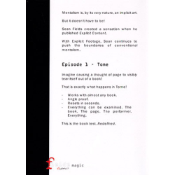 Explicit Footage: Tome by Sean Fields - DVD