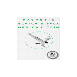 Magnetic Scotch and Soda Mexican Coin by Eagle Coins - Trick