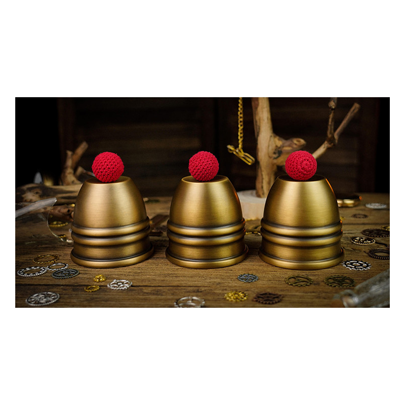 Artistic Combo Cups and Balls (Brass) by TCC - Trick