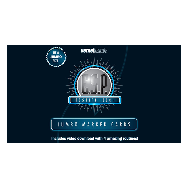 E.S.P. Jumbo Testing Cards (Gimmicks and Online Instructions) by Vernet Magic - Trick