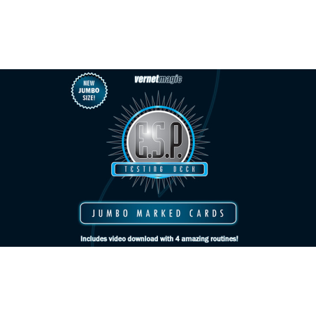E.S.P. Jumbo Testing Cards (Gimmicks and Online Instructions) by Vernet Magic - Trick