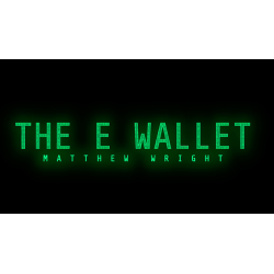 E Wallet BLACK by Matthew Wright - Trick