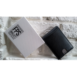 FPS Wallet True Black Leather (Gimmicks and Online Instructions) by Magic Firm - Trick