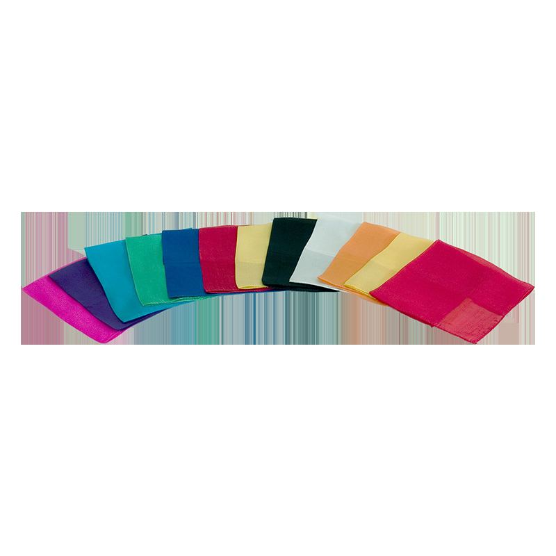Silks 12 inch 12 Pack (Assorted) Magic by Gosh - Trick
