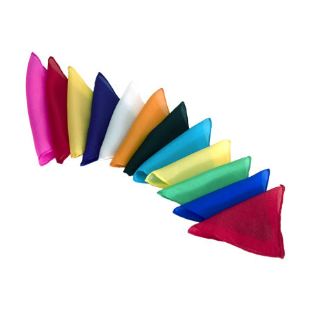 Silks 6 inch 12 Pack (Assorted) Magic by Gosh - Trick