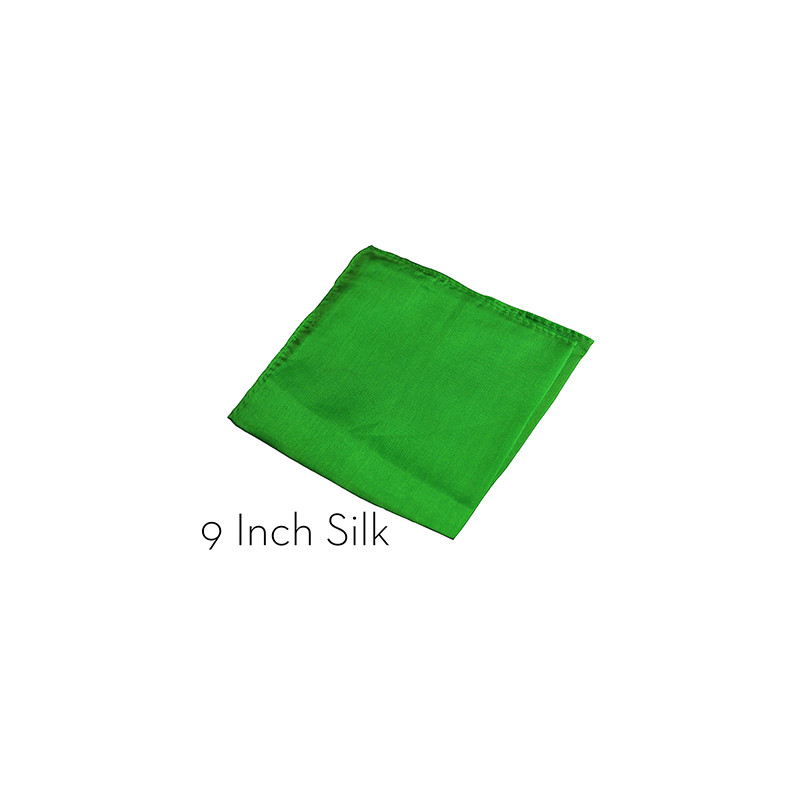 Silk 9 inch (Green) Magic by Gosh - Trick