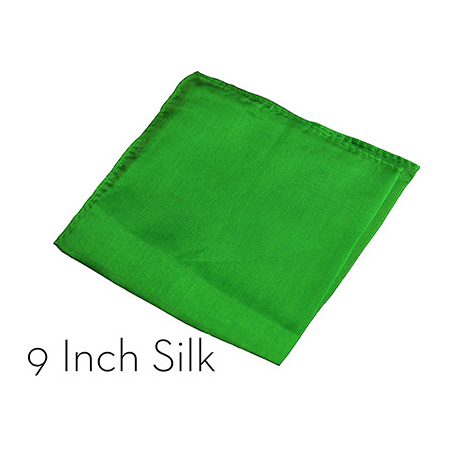 Silk 9 inch (Green) Magic by Gosh - Trick
