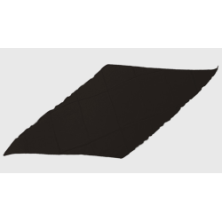 Diamond Cut Silk 18 inch (Black) by Magic By Gosh - Trick