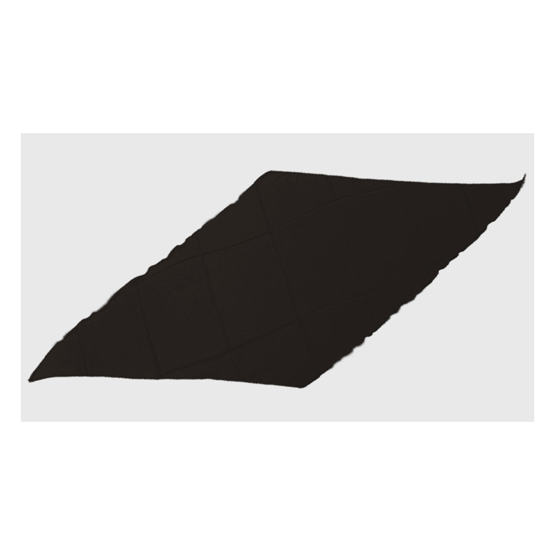 Diamond Cut Silk 18 inch (Black) by Magic By Gosh - Trick