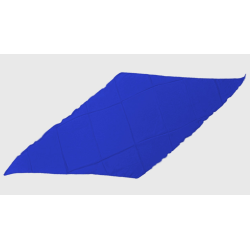 Diamond Cut Silk 18 inch (Blue) by Magic By Gosh - Trick