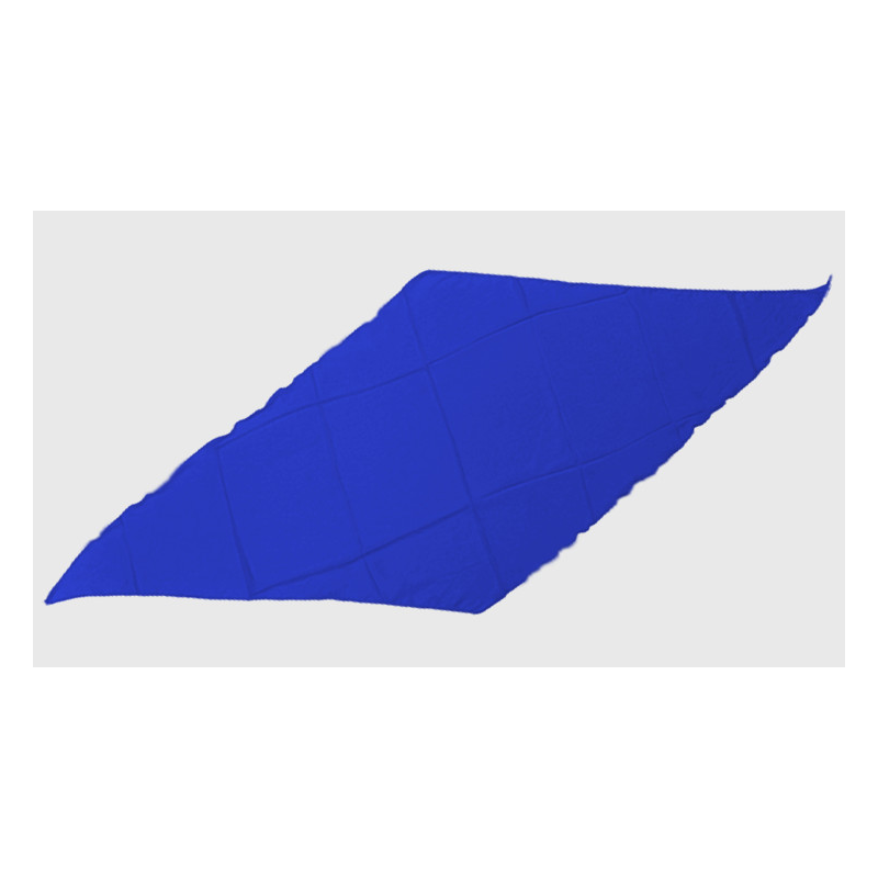 Diamond Cut Silk 18 inch (Blue) by Magic By Gosh - Trick