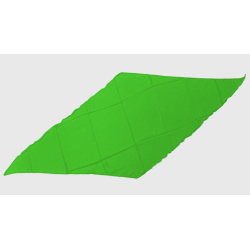 Diamond Cut Silk 18 inch (Green) by Magic by Gosh-Trick