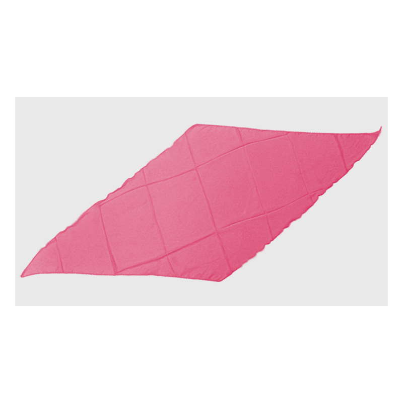 Diamond Cut Silk 18 inch (Pink) by Magic By Gosh - Trick