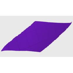 Diamond Cut Silk 18 inch (Purple) by Magic by Gosh-Trick
