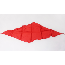 Diamond Cut Silk 18 inch (Red) by Magic by Gosh-Trick
