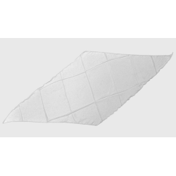 Diamond Cut Silk 18 inch (White) by Magic By Gosh - Trick