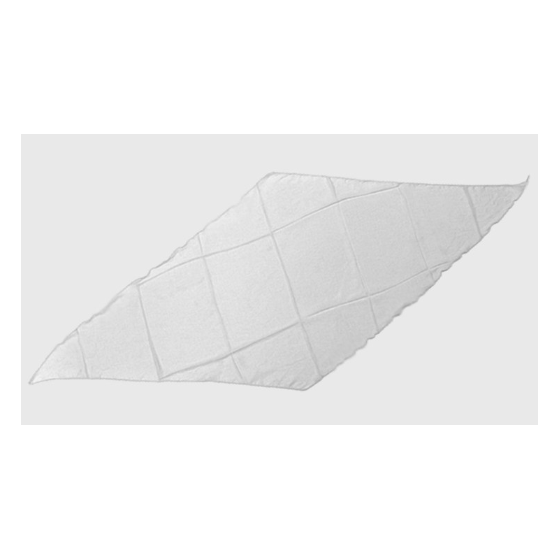 Diamond Cut Silk 18 inch (White) by Magic By Gosh - Trick