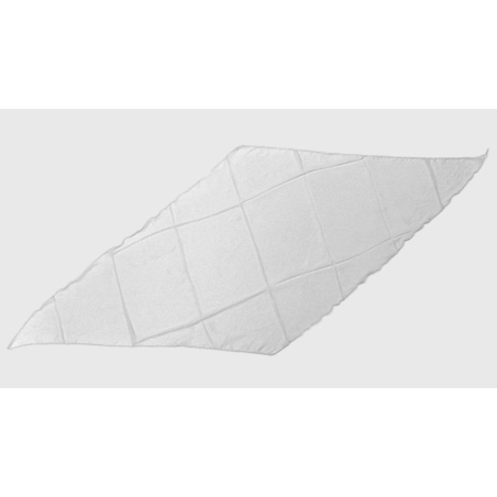 Diamond Cut Silk 18 inch (White) by Magic By Gosh - Trick