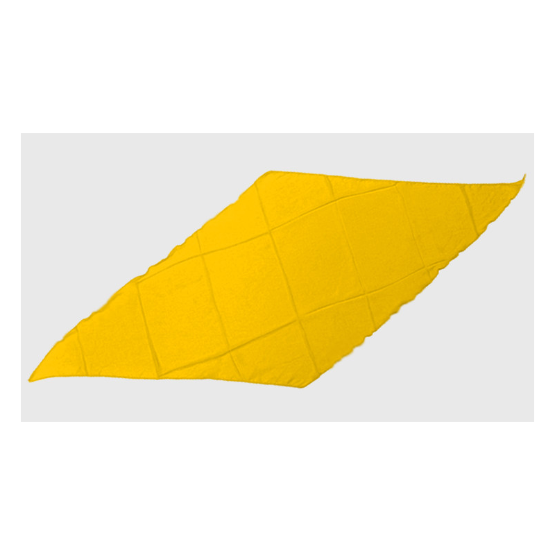Diamond Cut Silk 18 inch (Yellow) by Magic by Gosh-Trick
