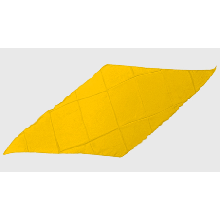 Diamond Cut Silk 18 inch (Yellow) by Magic by Gosh-Trick