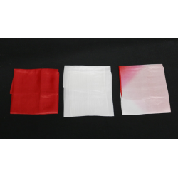 Silk 15 in (Half-Dyed) Red and White from Magic by Gosh
