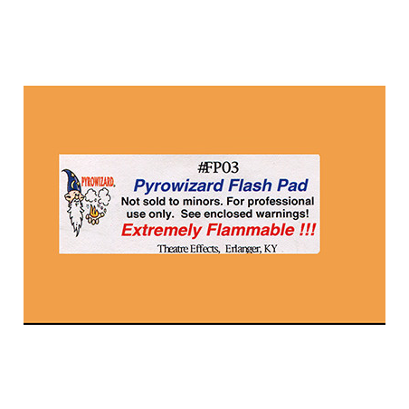 Theatre Effects Pyrowizard™ Flash Paper Sheets - 2"x3" 20 sheets