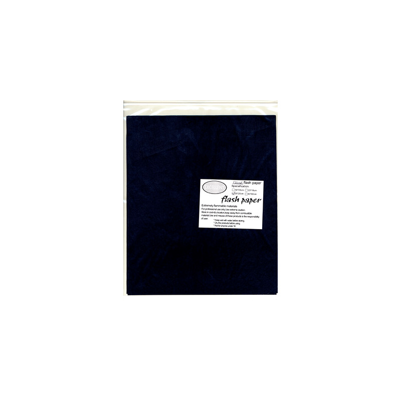 Flash Paper five pack(25x20cm) Black - Trick