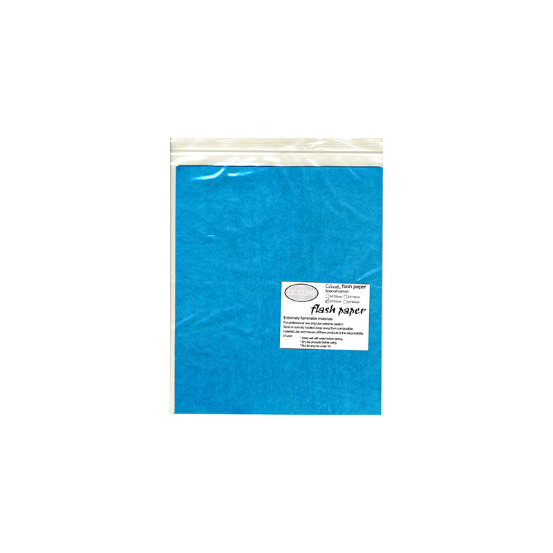 Flash Paper five pack(25x20cm) Blue - Trick