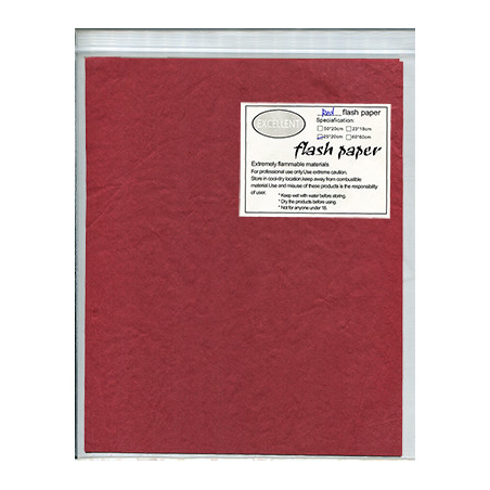 Flash Paper five pack(25x20cm) Red - Trick